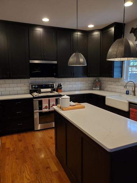 Black Painted Cabinets