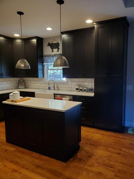 Black Painted Cabinets