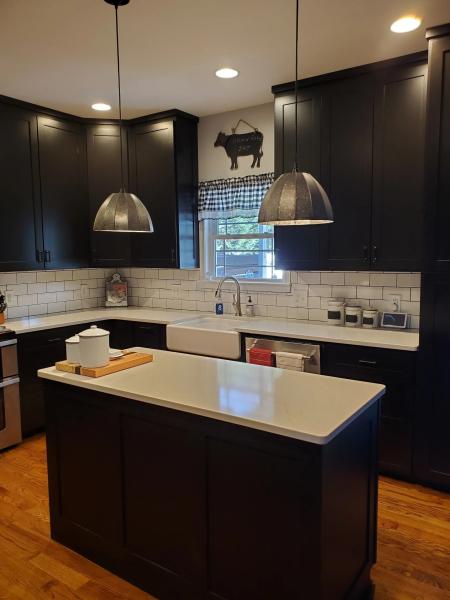 Black Painted Cabinets