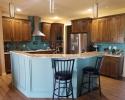 kitchen with accent island