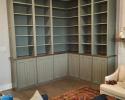 Painted bookshelves