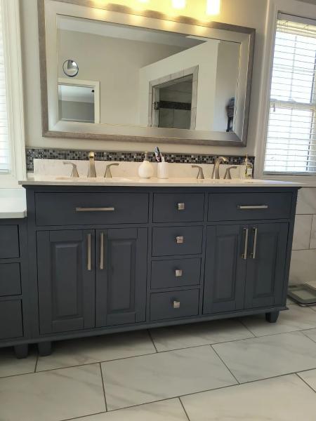 Blue Painted Vanity